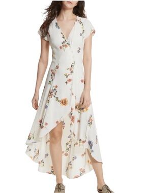chinese dress ladies FREE PEOPLE Floral Mesh GIANNI Maxi Dress – Silver Accents